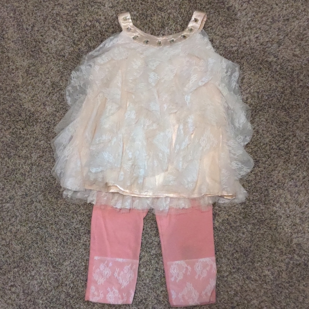 Nicole Miller Ruffle 2 piece set